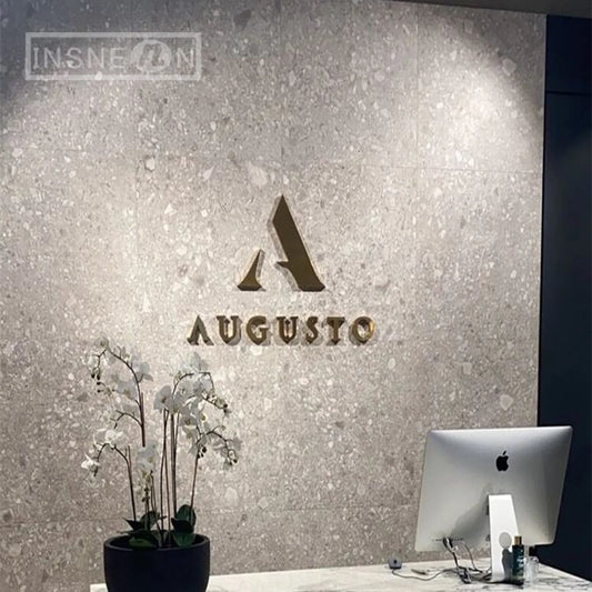 Custom Metal LED Sign Stainless Steel Luminous Lettering Outside Indoor Company Store Logo Wall Decor Illuminated Light Signage