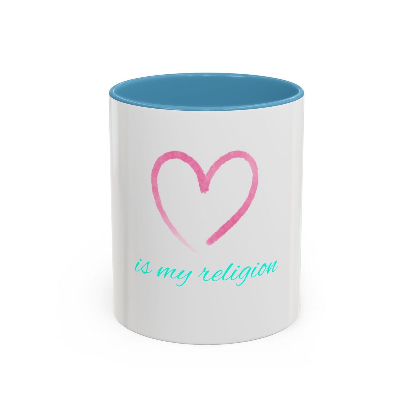 Copy of Inspirational Accent Coffee Mug - Love is My Religion, Gift for Coffee Lovers, Motivational Mug, Spiritual Drinkware, Unique Office Decor
