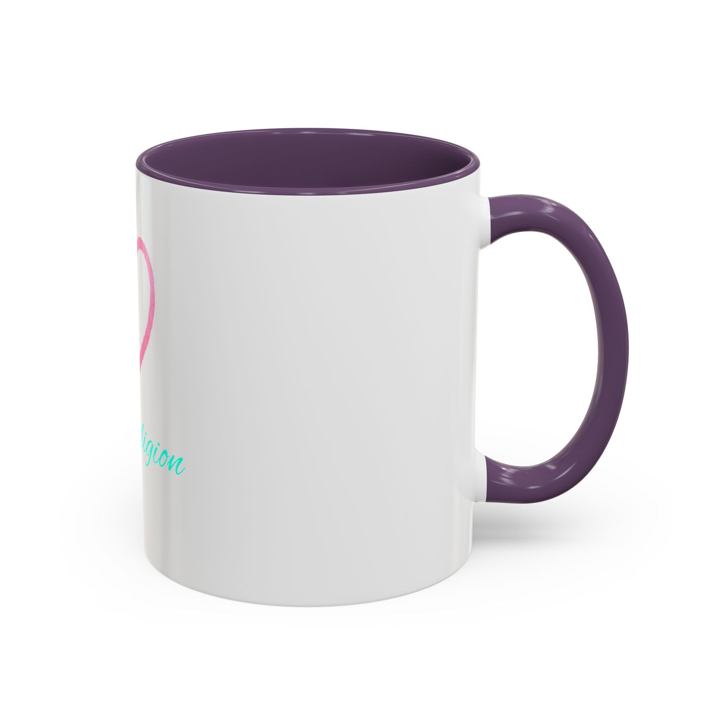 Copy of Inspirational Accent Coffee Mug - Love is My Religion, Gift for Coffee Lovers, Motivational Mug, Spiritual Drinkware, Unique Office Decor