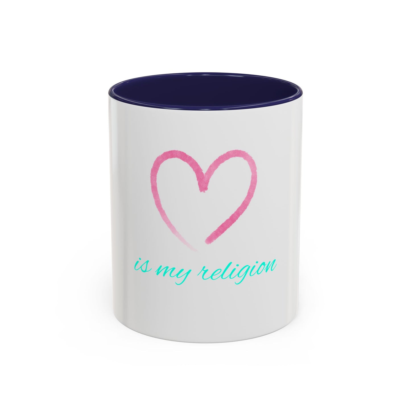 Copy of Inspirational Accent Coffee Mug - Love is My Religion, Gift for Coffee Lovers, Motivational Mug, Spiritual Drinkware, Unique Office Decor