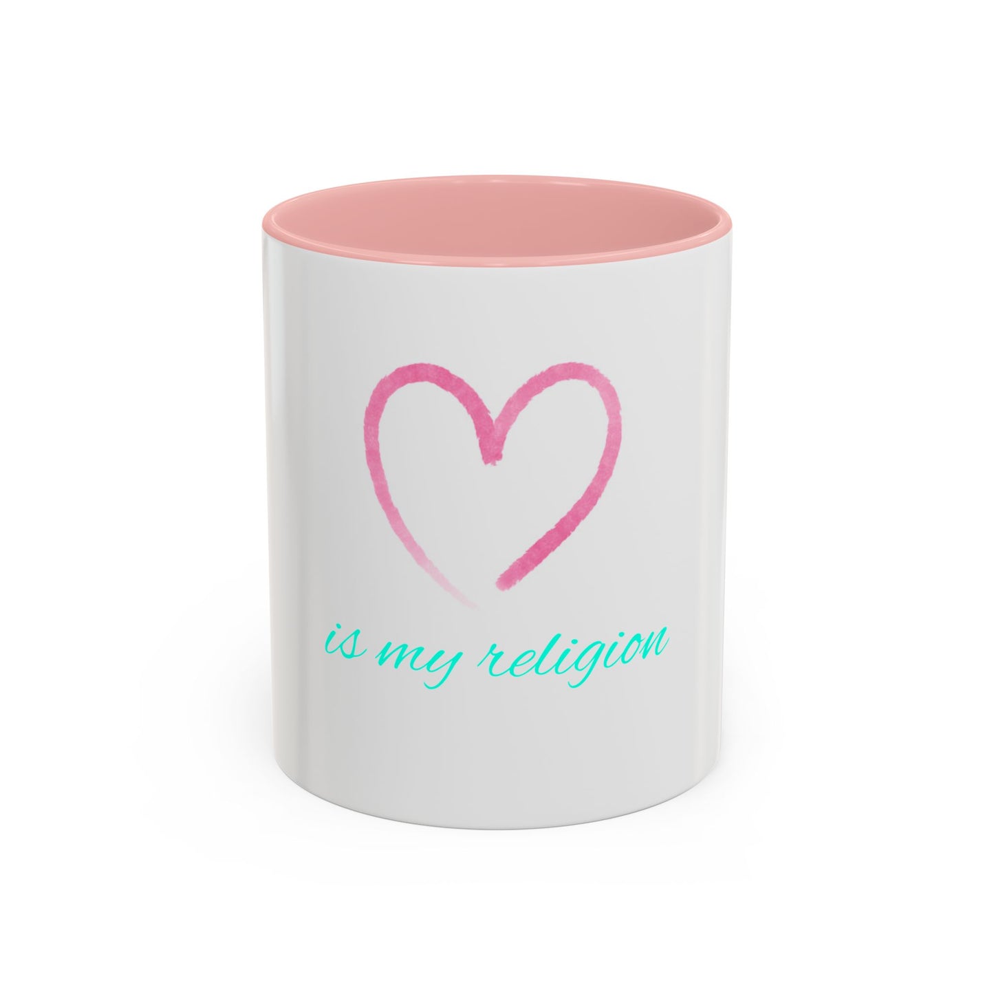 Copy of Inspirational Accent Coffee Mug - Love is My Religion, Gift for Coffee Lovers, Motivational Mug, Spiritual Drinkware, Unique Office Decor