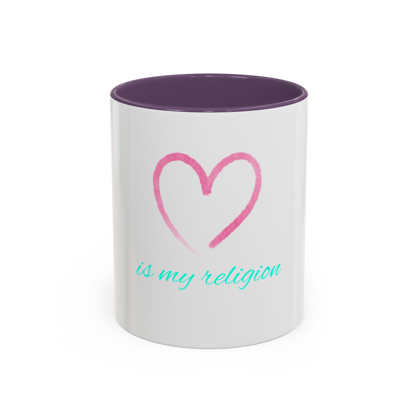 Copy of Inspirational Accent Coffee Mug - Love is My Religion, Gift for Coffee Lovers, Motivational Mug, Spiritual Drinkware, Unique Office Decor