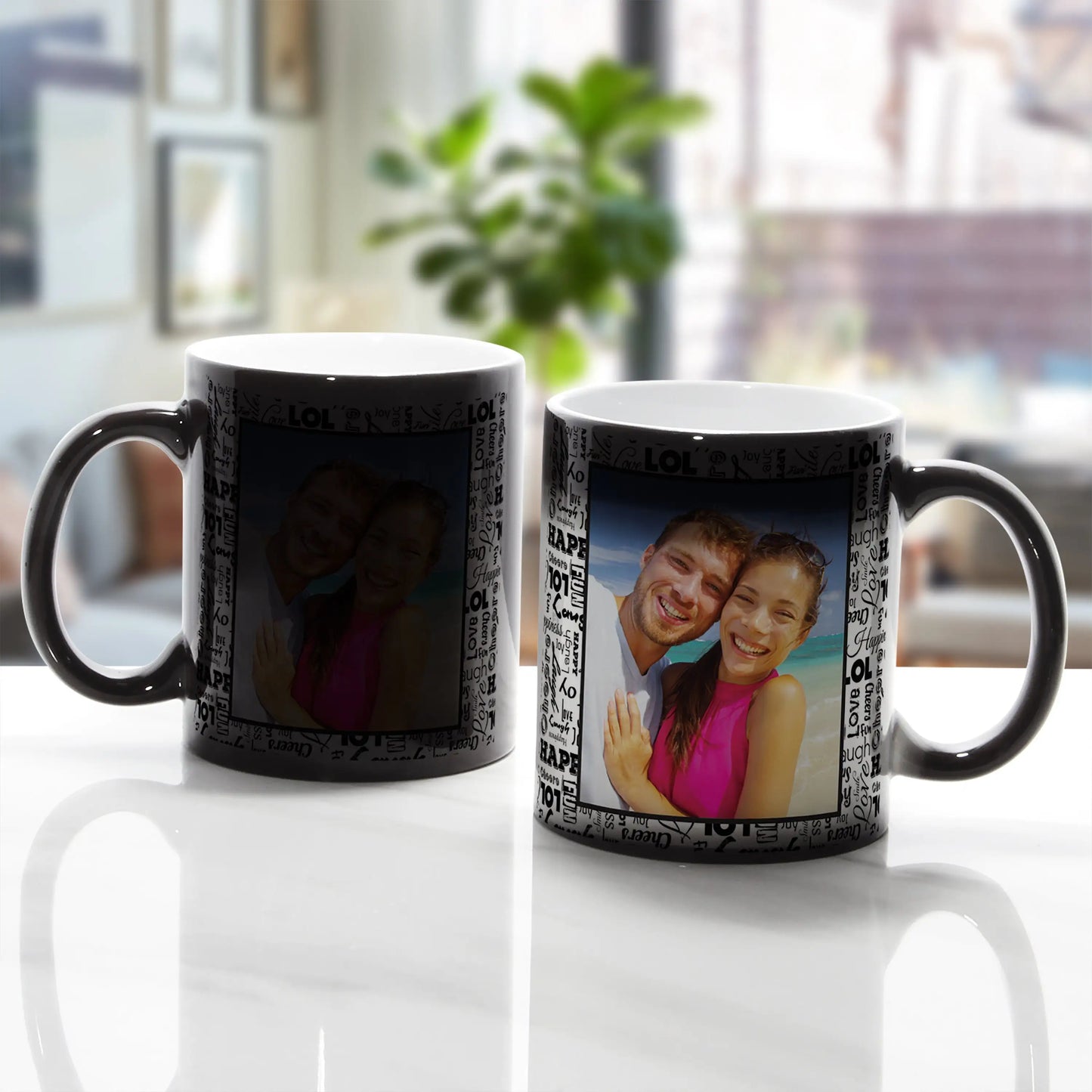Custom Your Own Design Color Changing Mug, Photo Magic Mug, Gift to Dad Mom Kids, Birthday Surprise Gift Mug