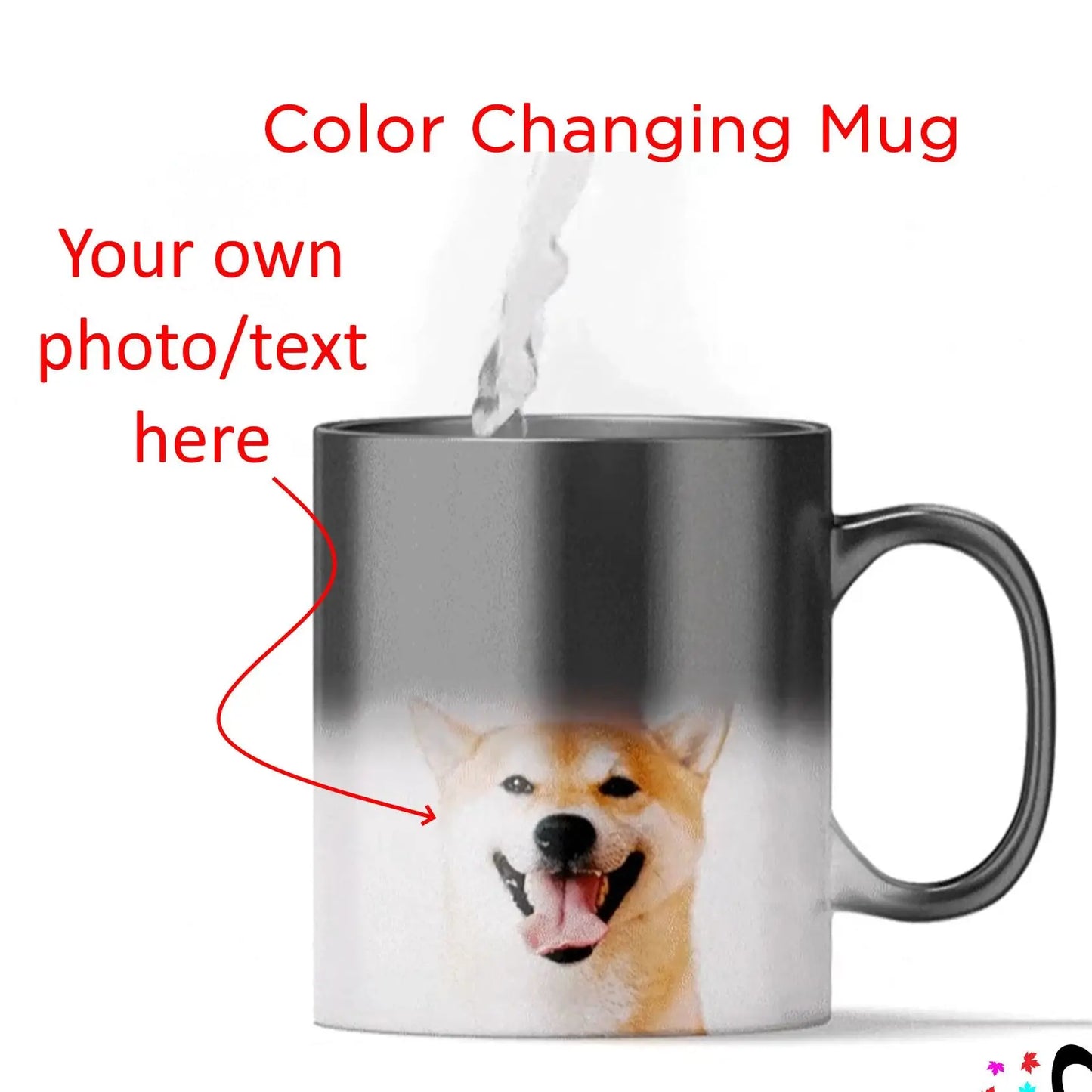 Custom Your Own Design Color Changing Mug, Photo Magic Mug, Gift to Dad Mom Kids, Birthday Surprise Gift Mug