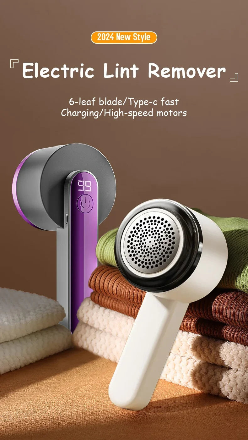 Xiaomi Mijia Portable Lint Remover Electric Hairball Trimmer Smart LED Digital Display Fabric Shaver USB Charging Fast Household