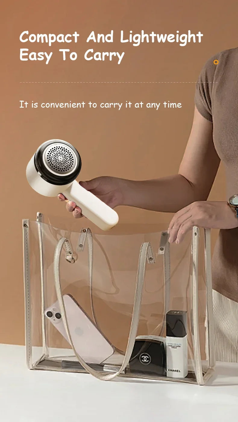 Xiaomi Mijia Portable Lint Remover Electric Hairball Trimmer Smart LED Digital Display Fabric Shaver USB Charging Fast Household