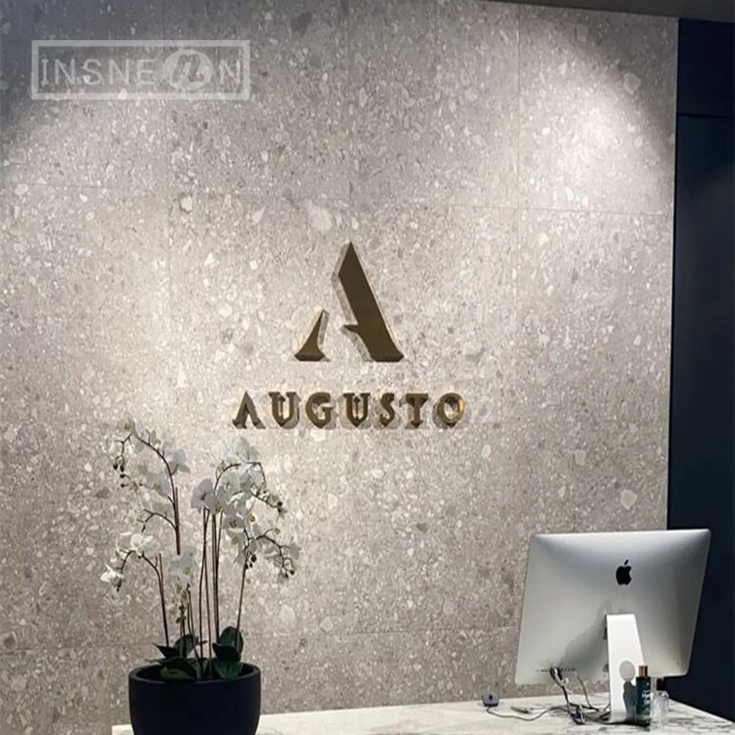 Custom Metal LED Sign Stainless Steel Luminous Lettering Outside Indoor Company Store Logo Wall Decor Illuminated Light Signage