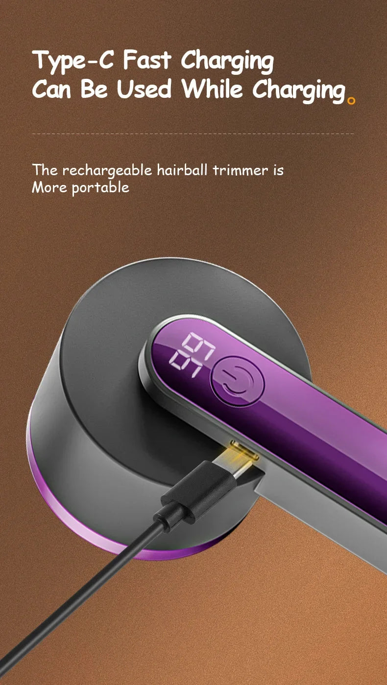 Xiaomi Mijia Portable Lint Remover Electric Hairball Trimmer Smart LED Digital Display Fabric Shaver USB Charging Fast Household
