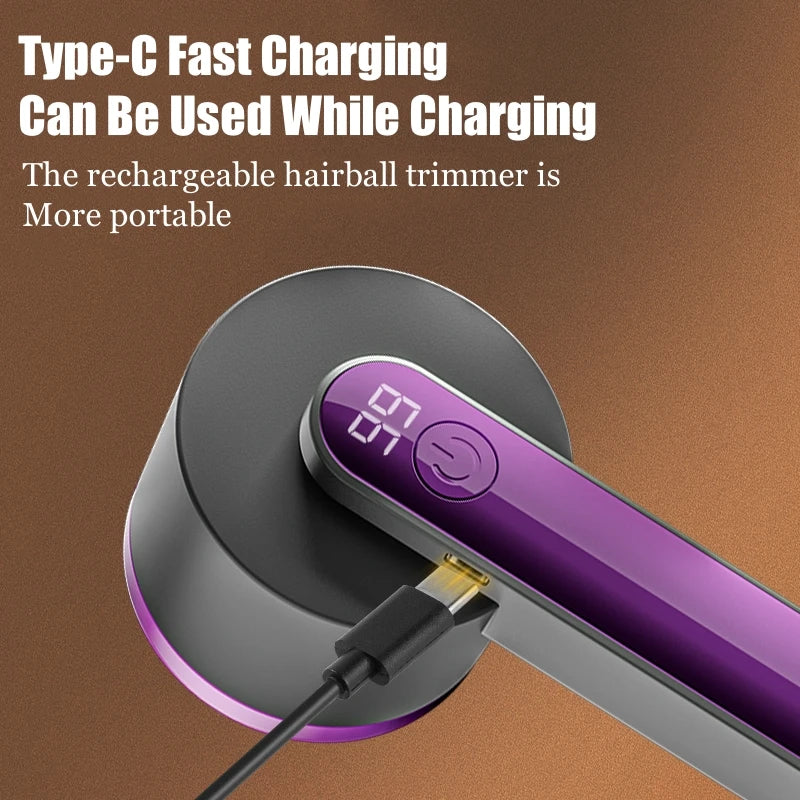 Xiaomi Mijia Portable Lint Remover Electric Hairball Trimmer Smart LED Digital Display Fabric Shaver USB Charging Fast Household